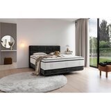 Esposa postelja boxspring 140 cm x 200 cm , tekstil črna | Shoptok.si