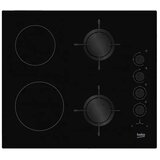 Beko HILM64120S Ugradbena ploča za kuhanje, 2 plinska plamenika, 2 električne zone grijanja | Eponuda.ba