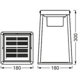 Ledvance LED RGBW prigušiva solarna lampa TABLE LED/2,5W/3,7V IP44 | Eponuda.com