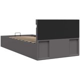  Hidraulični okvir za krevet od umjetne kože LED sivi 100x200 cm | Eponuda.com