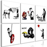  Slika - Banksy Style (6 Parts) 60x40 Cijene