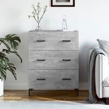 The Living Store Komoda betonsko siva 69,5x34x90 cm inženirski les - Komoda, (21661805) Cene