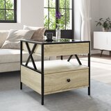 Stolić s beskonačnim LED svjetlima boja hrasta 50x50x51 cm | shoptok.hr