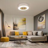  Brilagi - LED prigušiva svetiljka sa ventilatorom AURA LED/38W/230V zlatna + daljinski upravljač | Eponuda.com