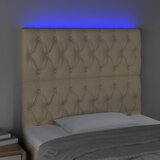  LED uzglavlje krem 100x7x118/128 cm od tkanine | shoptok.hr