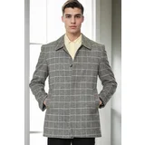 Dewberry PLT9206 MEN'S COAT-STRAIGHT GREY