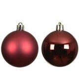  Novogodišnja dekoracija - hanging bauble set mix 12pcs 6cm 021833 - oxblood - kmg ( 044429 ) | ePonuda.com