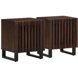 The Living Store Nočna omarica 2 kosa 40x34x46 cm trdna borovina - Nočna Omarica, (21568347) | Shoptok.si