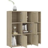 Ormarić za knjige boja hrasta 90x30x90 cm od konstruiranog drva | shoptok.hr