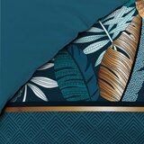 Douceur d intérieur Petrolej zelena pamučna posteljina za krevet za jednu osobu 140x200 cm Alianor – | shoptok.hr