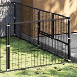  Kavez za pse crni 6 m² čelični | shoptok.hr