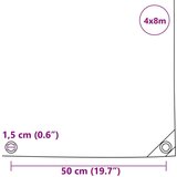 vidaXL Cerada 650g / m² Maslinasto zelena 4 x 8 m Platno s PVC premazom | shoptok.hr