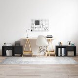  Set TV komoda 4 pcs Crna 37 x 35 x 37,5 cm Konstruirano drvo | shoptok.hr