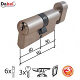 Dabel cilindar sa dugmetom CL2036K Nikl 90mm(30-60) 3K DBP1 0106152 Cene