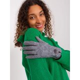 Wool Fashion Italia Gloves-AT-RK-239506.98-dark gray Cene