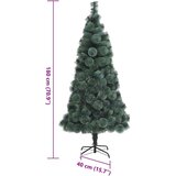  Umjetna božićna jelka s lampicama s stalakom Zelena 180 cm PET | shoptok.hr