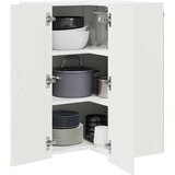 vidaXL Zidni kuhinjski ormarić Visoki sjaj bijela 57 x 57 x 80 cm | shoptok.hr