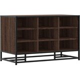  Klupa za cipele smeđi hrast Konstruirano drvo i metal | shoptok.hr