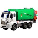  Velik tovornjak za odvoz smeti z zvočnimi in svetlobnimi efekti 1:10 - zeleno/bela | Shoptok.si