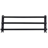 Vilde zidni držač za ručnike 60 cm, 3 prečke + 4 kukice, aluminij – crni | shoptok.hr