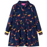 Dječja haljina s dugim rukavima modra 116 | shoptok.hr