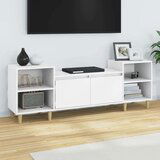 TV omarica bela 160x35x55 cm inženirski les, (20730269) | Shoptok.si