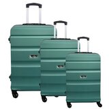  Porto, kofer, set 3 komada, ABS, tirkizno zelena ( 100088 ) | ePonuda.com