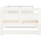  Dnevni ležaj na izvlačenje 2 x (80 x 200) cm bijeli od borovine | shoptok.hr