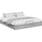  Otomanski krevet s pohranom Sivi Sonoma 203 x 160 x 25 cm | shoptok.hr