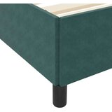  Krevetna konstrukcija Bijela i svijetlosiva 140 x 190 cm Baršun | shoptok.hr