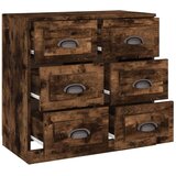 Komoda boja dimljenog hrasta 70x35,5x67,5 cm konstruirano drvo | shoptok.hr
