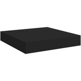  Plutajuća zidna polica crna 23 x 23,5 x 3,8 cm MDF | shoptok.hr