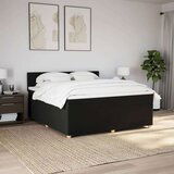  Krevet s oprugama i madracem crni 180x200 cm od tkanine | shoptok.hr