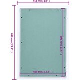 vidaXL pristupna ploča s aluminijskim okvirom i gipsom 400 x 600 mm | shoptok.hr