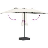  Vrtni suncobran Pijesak i antracit 385 x 209 x 244 cm Poliester | shoptok.hr