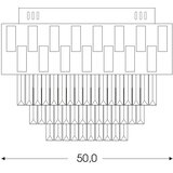 Brilagi LED prigušiva stropna svetiljka AURELIA LED/45W/230V pr. 50 cm zlatna + DO | Eponuda.com