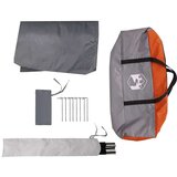 vidaXL Cerada za kampiranje sivo-narančasta 430x380x210 cm vodootporna | shoptok.hr