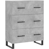 The Living Store Komoda betonsko siva 69,5x34x90 cm inženirski les - Komoda, (21503197) | Shoptok.si