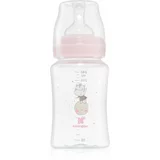Kikka Boo Hippo Dreams steklenička za dojenčke 3 m+ Pink 240 ml