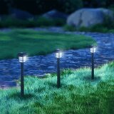 Aigostar LED solarna lampa LED/0,006W/1,2V 32 cm crna 6500K IP44 | Eponuda.com