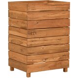  Povišena gredica 50 x 40 x 72 cm reciklirana tikovina i čelik | shoptok.hr