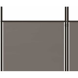 Sobna pregrada s 4 panela antracit 200 x 220 cm od tkanine | Eponuda.com