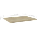 Police za knjige 4 kom boja hrasta sonome 40x30x1,5 cm drvene | shoptok.hr