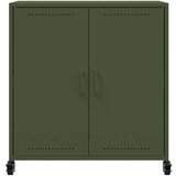 vidaXL Komoda maslinastozelena 68,5 x 39 x 72 cm hladno valjani čelik | shoptok.hr