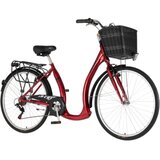 Visitor Bicikl city vintage 28" alu 18" v-brake 6 brzina 167-192cm (l/xl) crveni | Eponuda.com