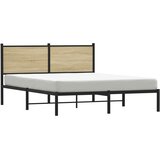  Metalni okvir kreveta bez madraca boja hrasta sonome 137x190 cm | shoptok.hr