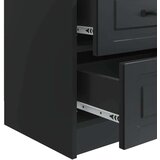  Noćni ormar 2 pcs Crna 43 x 34 5 x 44 5 cm Konstruirano drvo | shoptok.hr