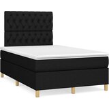  box spring s madracem LED crni 120 x 190 cm od tkanine | shoptok.hr