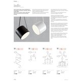 Redo 01-1825 - Visilica na sajli DODO 3xE27/15W/230V, pauk, beli | Eponuda.com