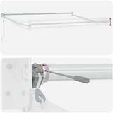  Povlačivi tende Sivosmeđa 3,5 x 2,5 m Poliester i metal | shoptok.hr